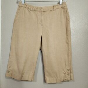 Christopher And‎ Banks Capri Women's Size 10 Tan